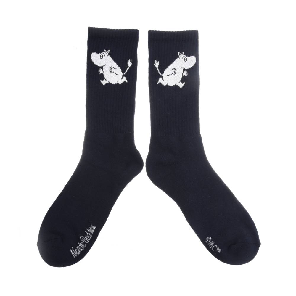 Moomin Socks Moomintroll Sport Black