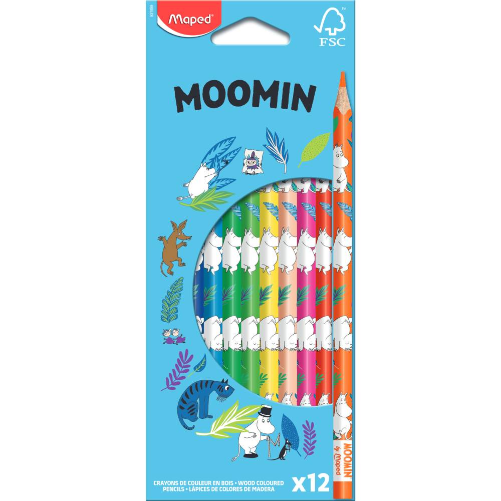 Moomintroll Colouring Pencils 12 pcs