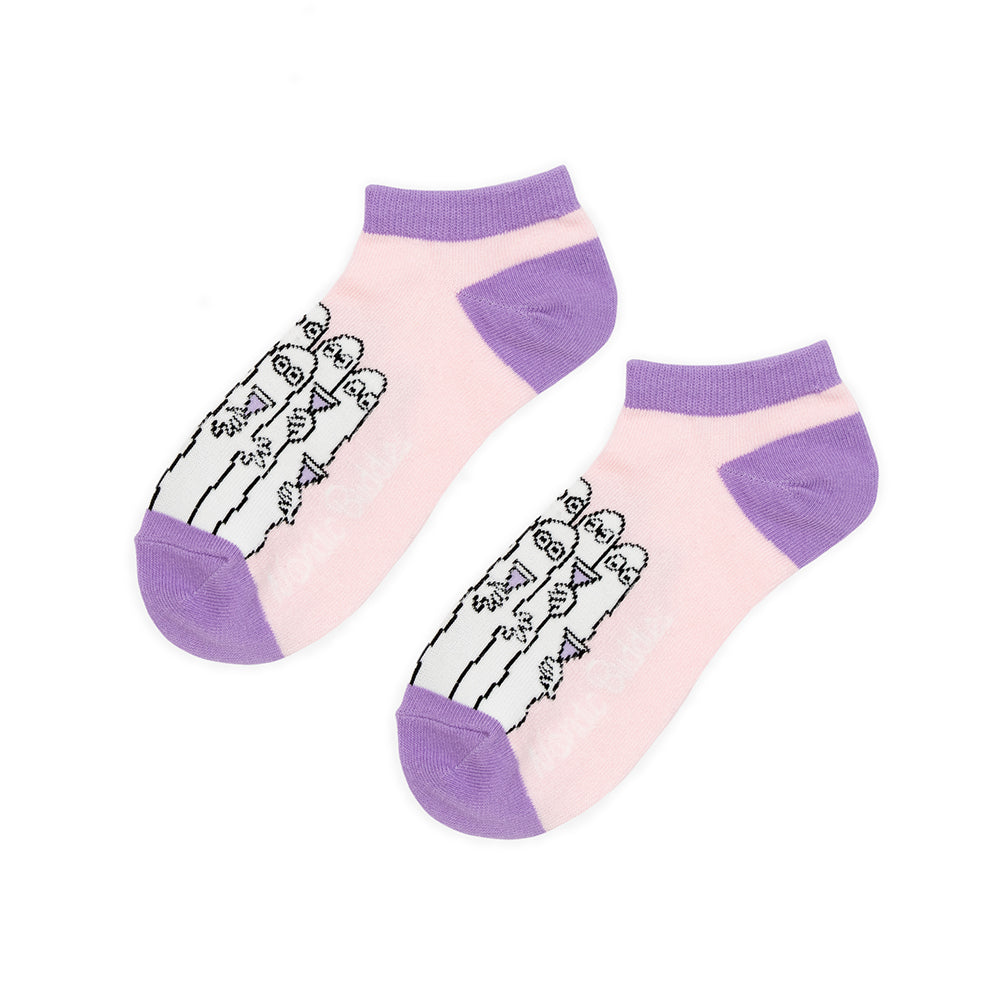 Ankle Socks Hattifatteners Pink/Lilac