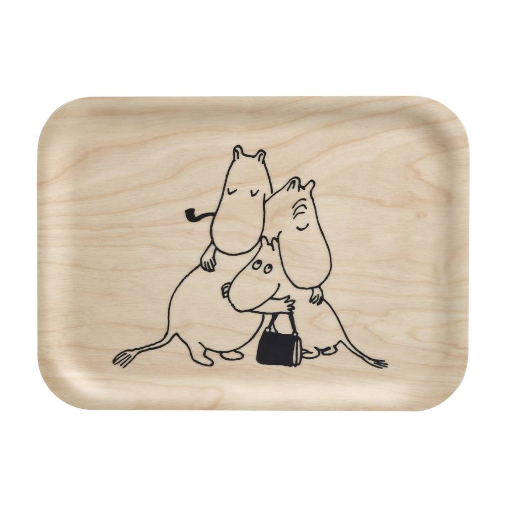Moomin 80 Wooden Tray 27 x 20 cm
