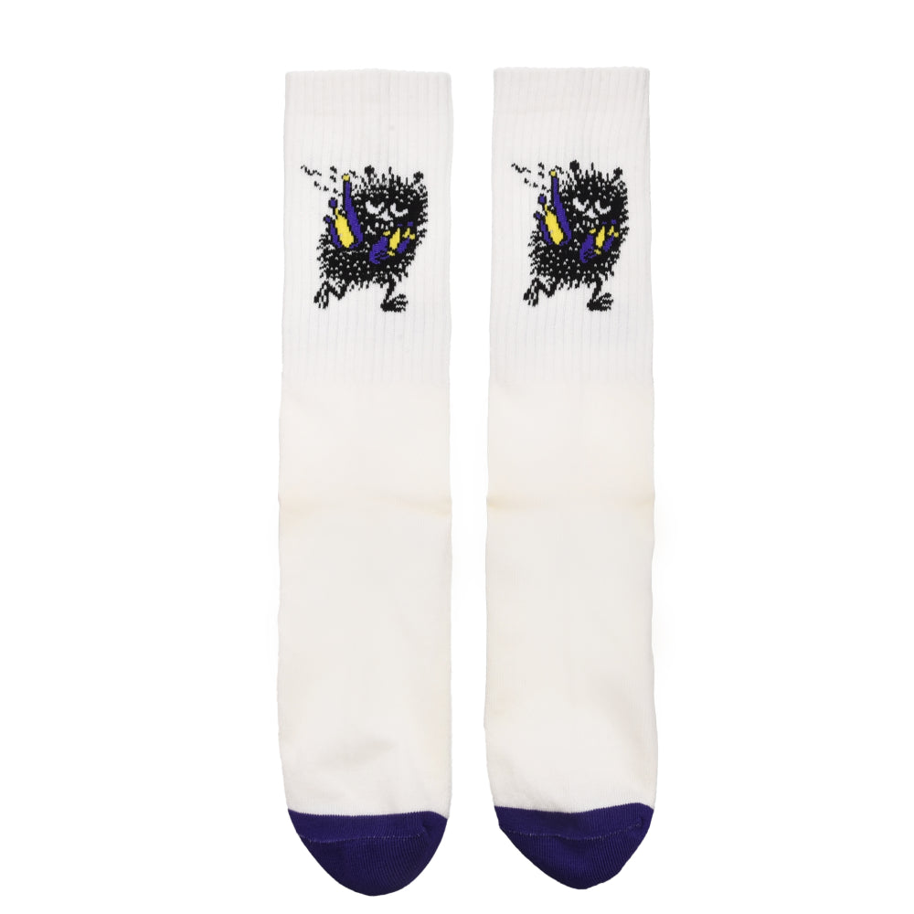 Moomin Socks Stinky Retro White/Yellow/Purple