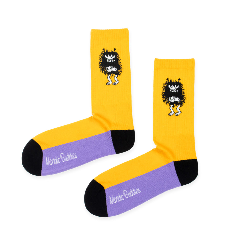 Moomin Socks Retro Stinky Yellow / Purple