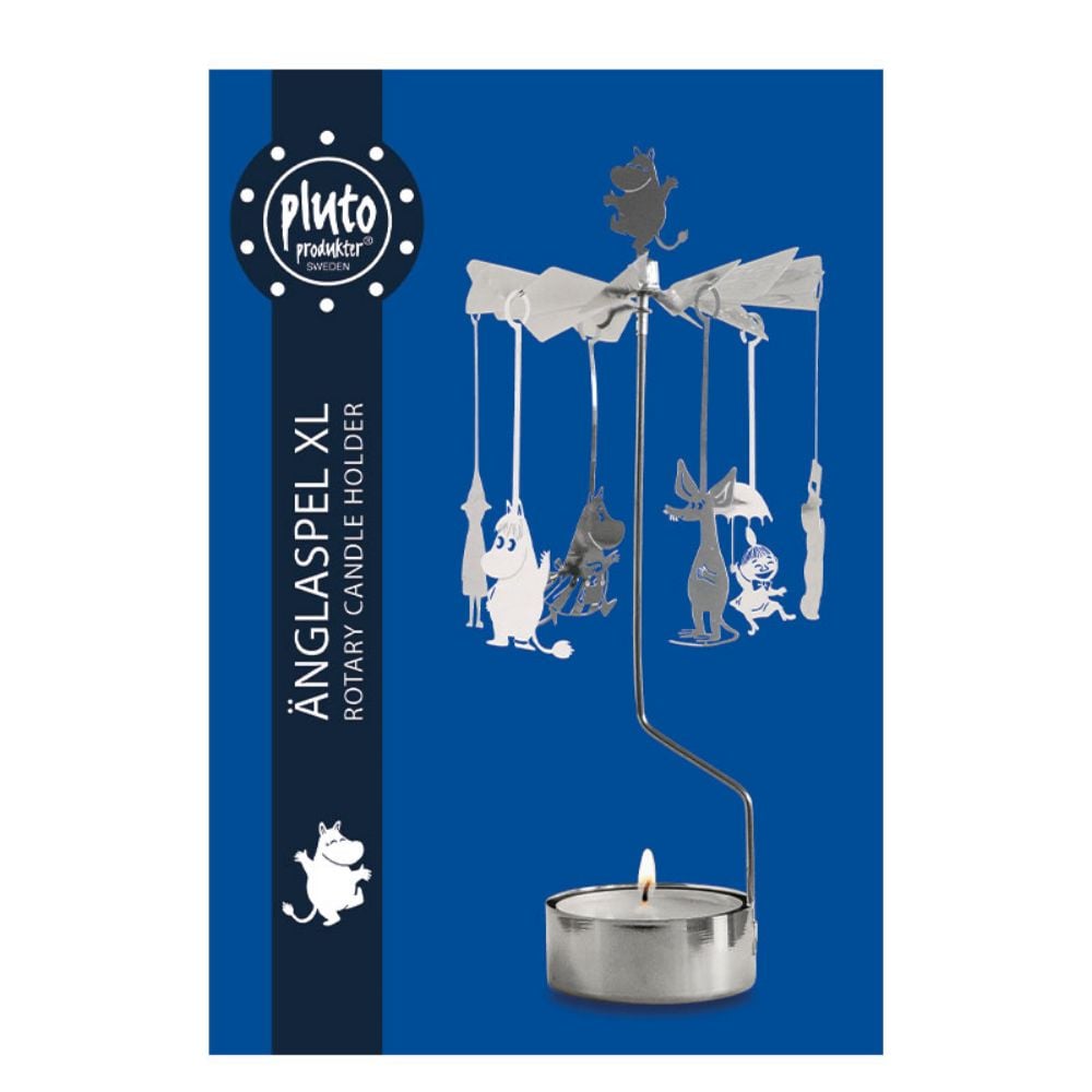 Moomintroll Big Rotary Candle Holder Silver