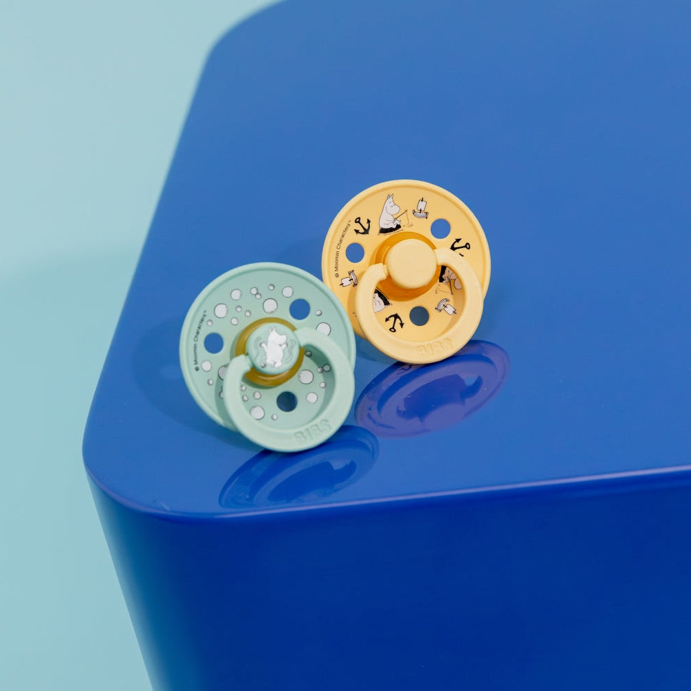 Moomin Sailing Pacifier 2-pack Yellow/Green