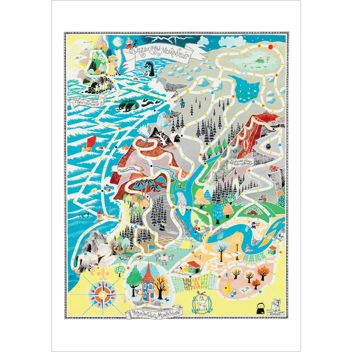 Moomin Postcard Moomin Game