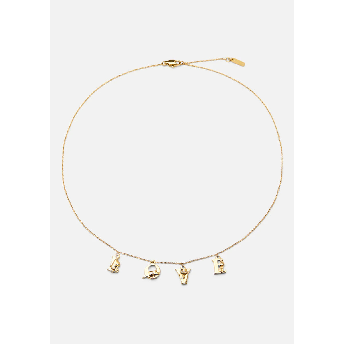Gold Plated Necklace Love - Skultuna