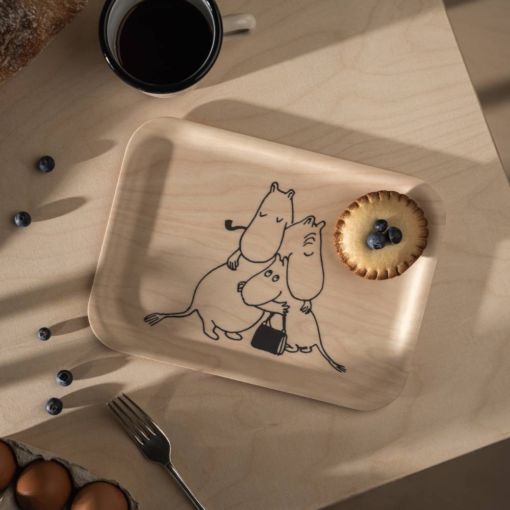 Moomin 80 Wooden Tray 27 x 20 cm