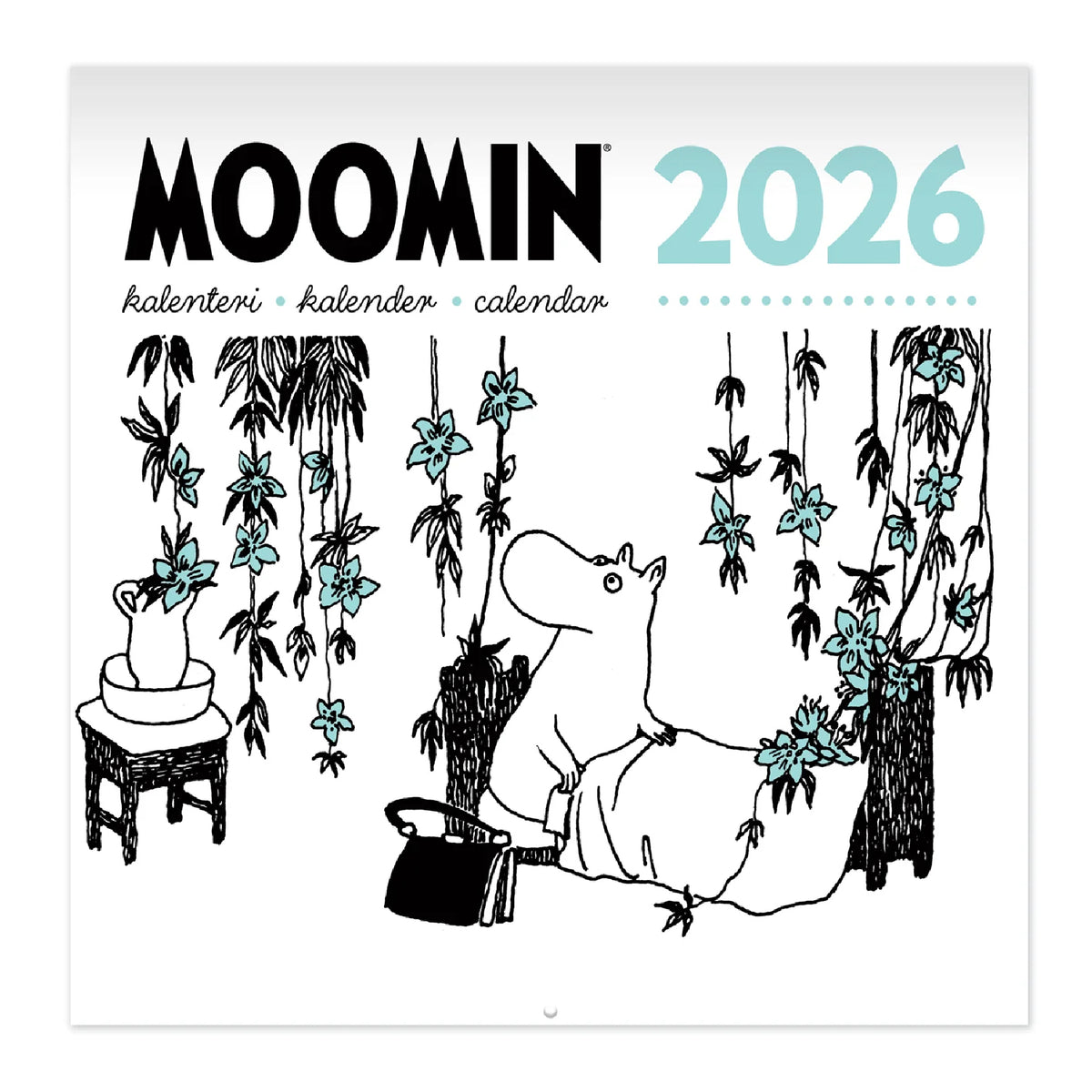 Moomin Flowers Wall Calendar 2026