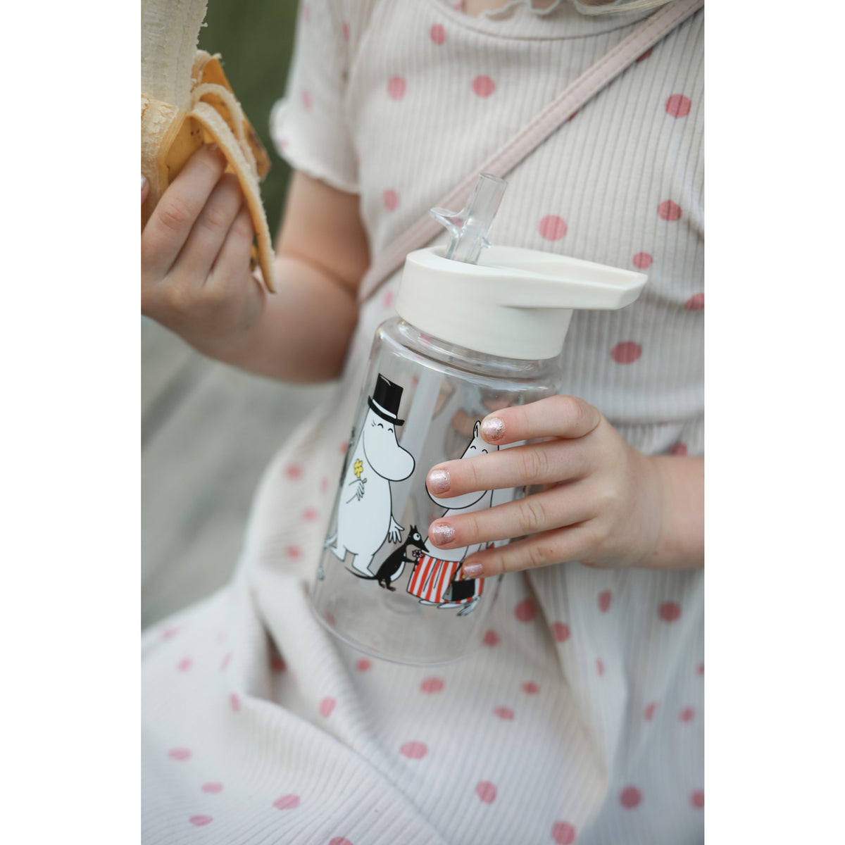 Moomin Family Water Bottle Beige