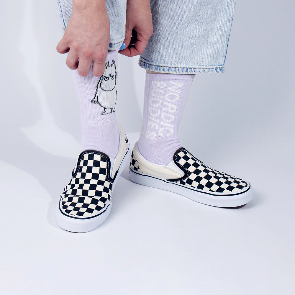 Moomin Socks Retro  Angry Moomintroll Lilac
