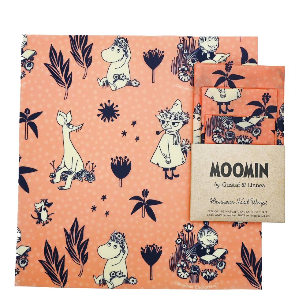 Snorkmaiden Bees Wax Wrap Enjoying Nature 3-pack