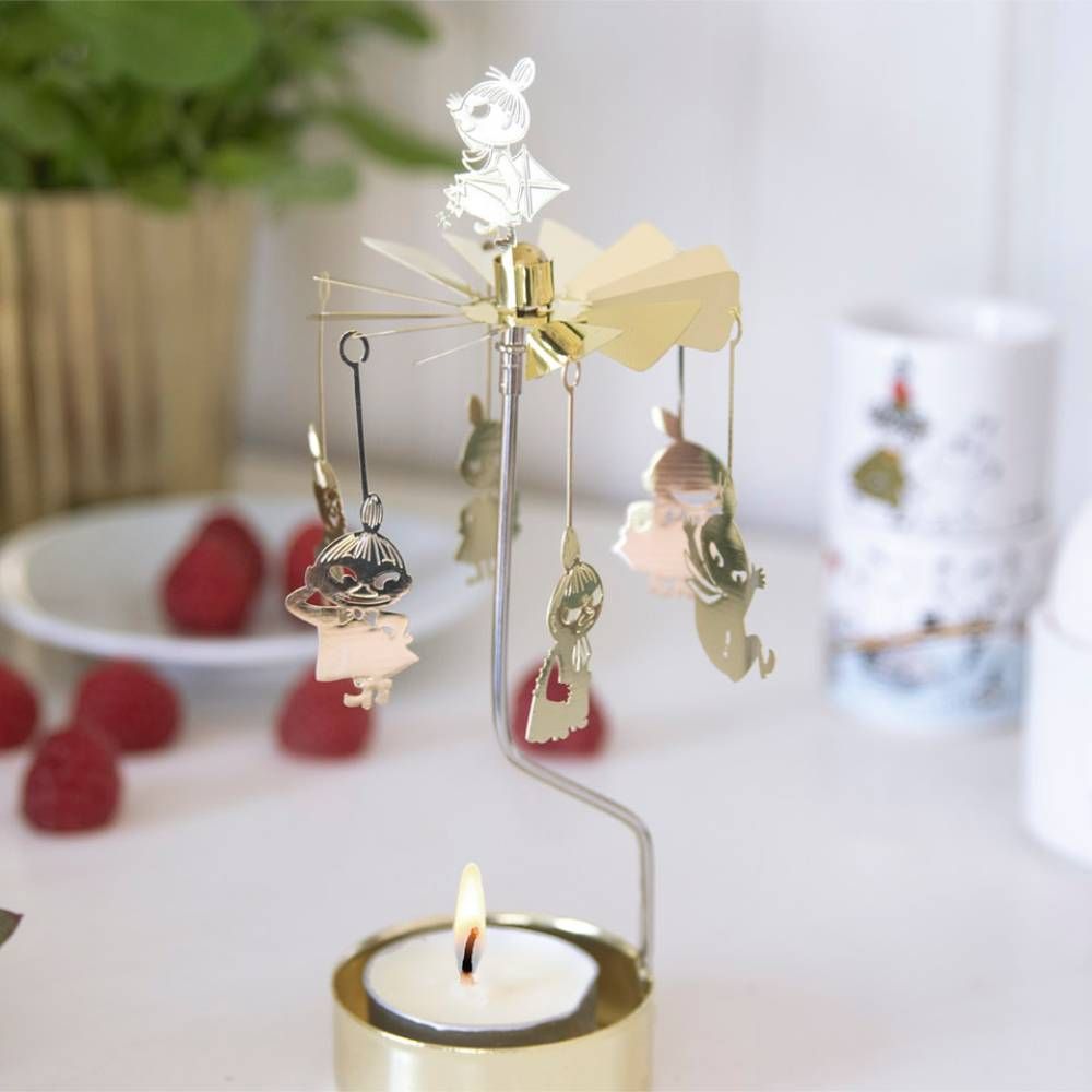 Rotary Candle Holder Little My Gold The Official Moomin Shop United Kingdom