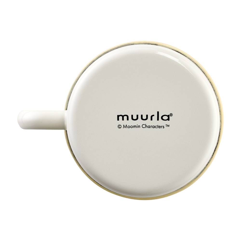 Moomin Enamel Mug Flowers White 5.5 dl