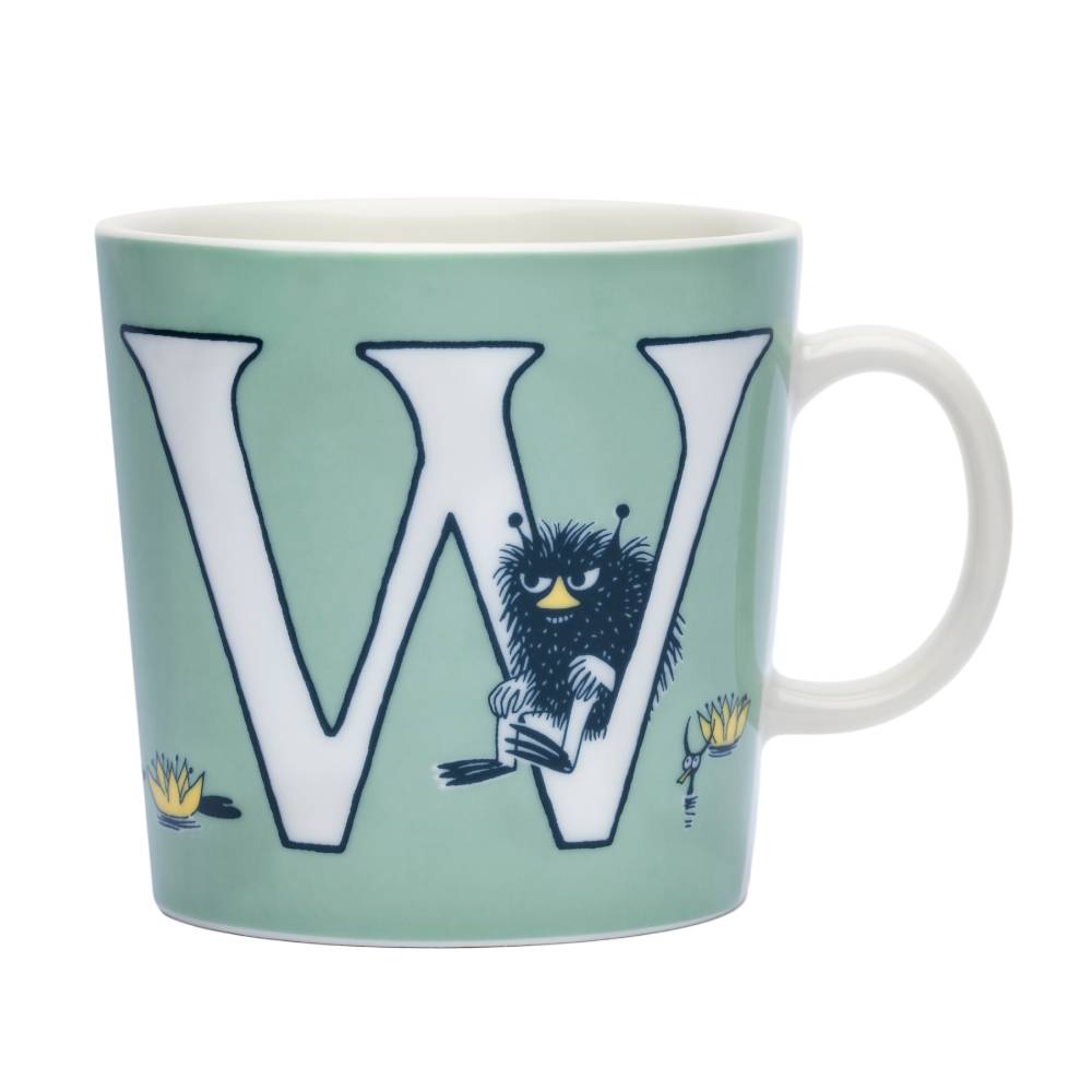 Moomin Mug 0.4 L ABC Letter W - The Official Moomin Shop - United Kingdom