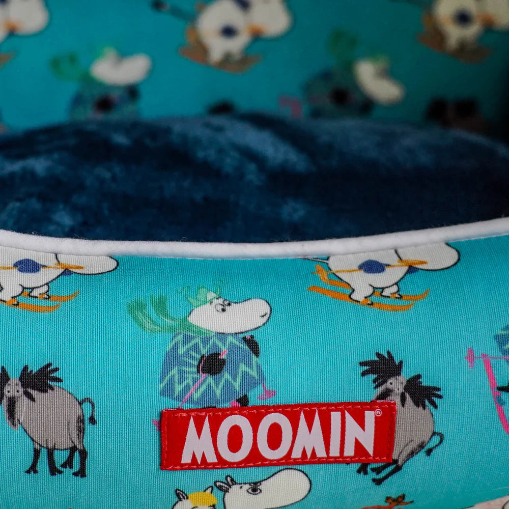 Moomin Ski Holiday Pet Bed Blue