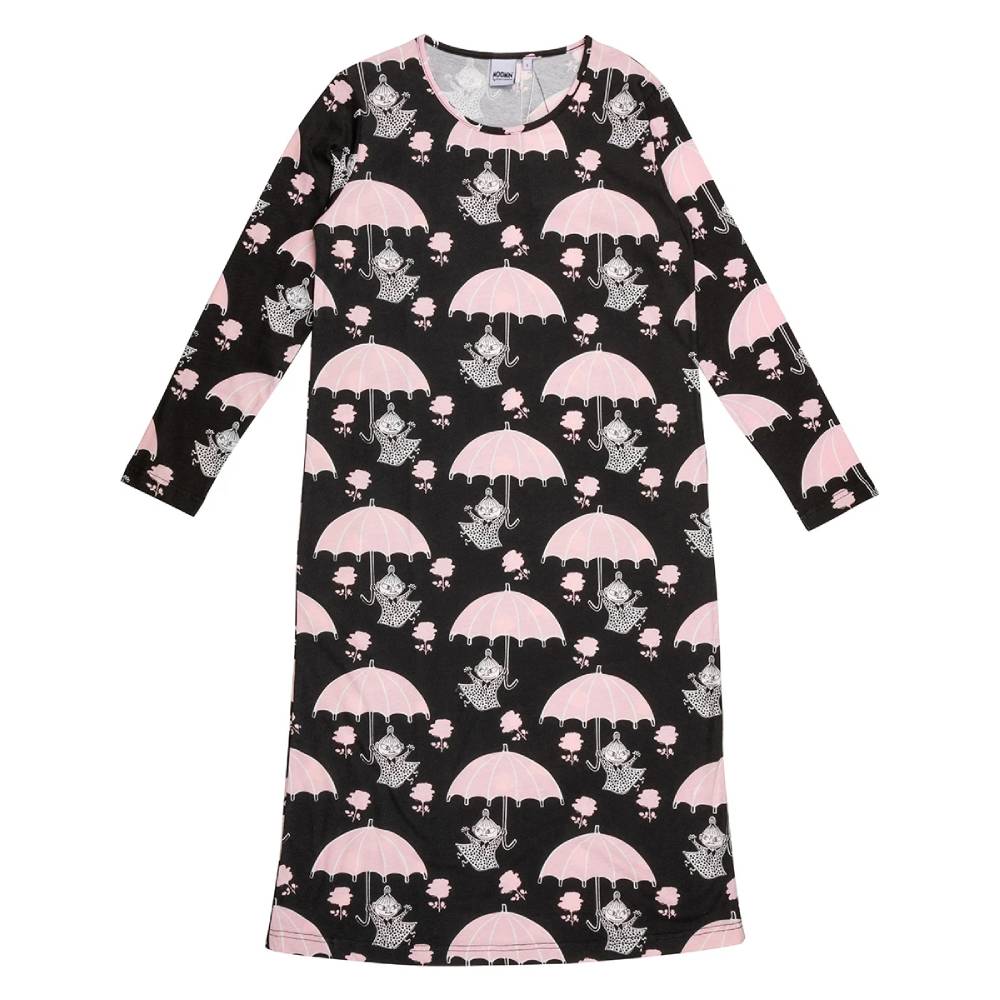 Little My Umbrella Adult Nightgown Black