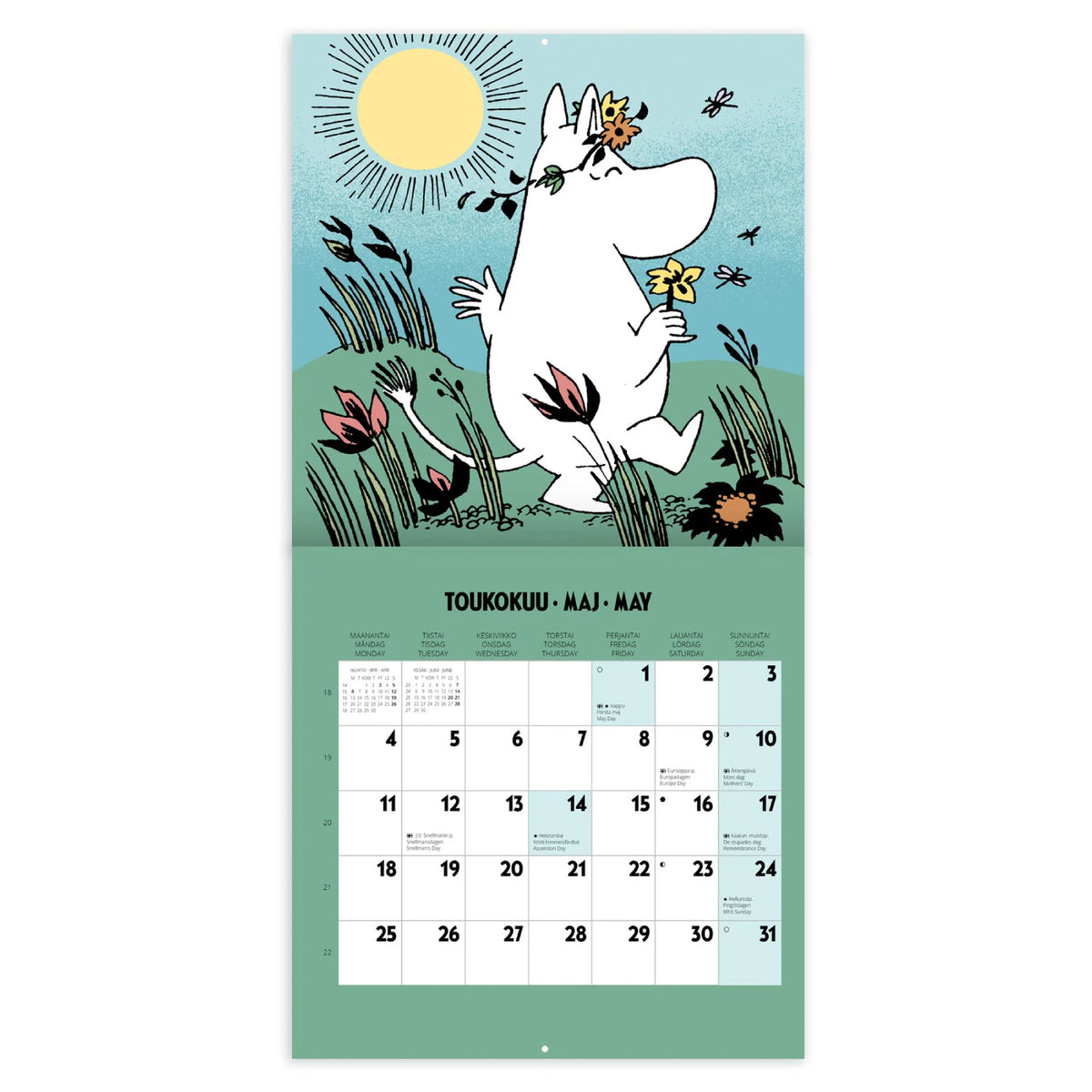 Moomin Mini Wall Calendar 2026