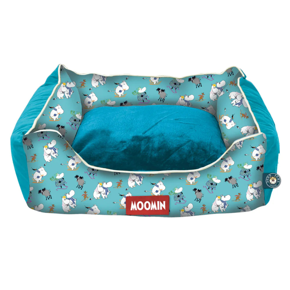 Moomin Ski Holiday Pet Bed Blue