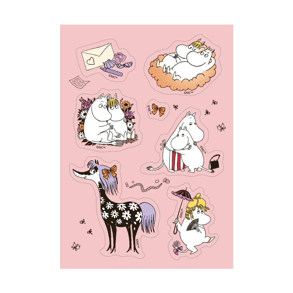 Moomin Love Sticker Postcard