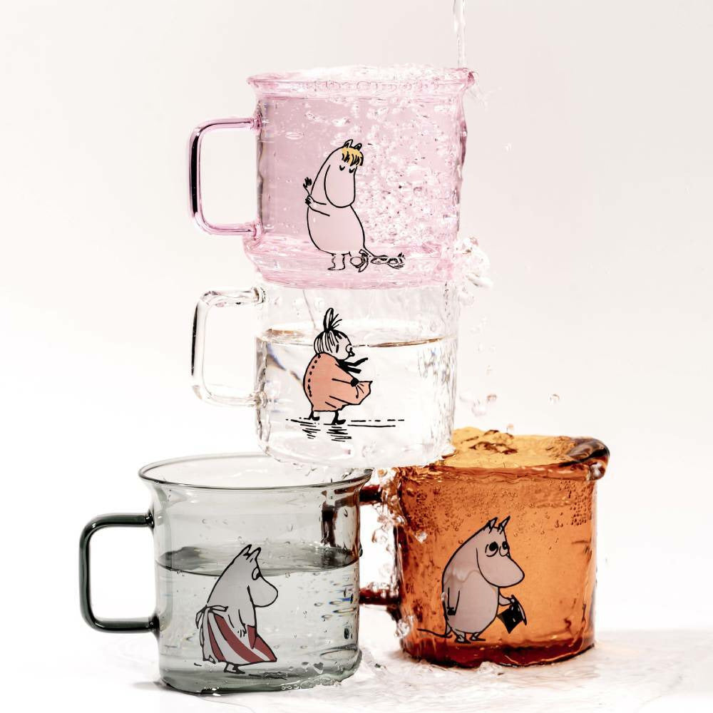 Moomin Glass Mug Set of 6 Bundle - Muurla