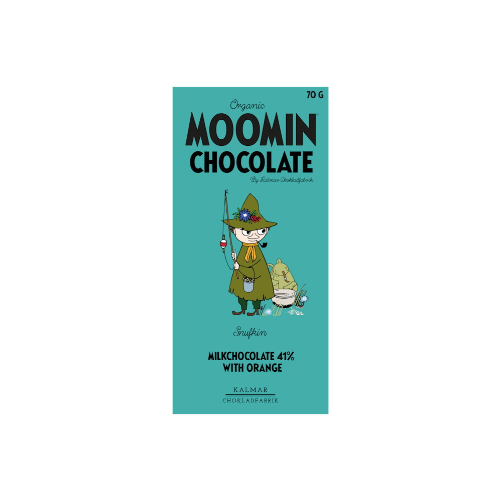 Snufkin Milk Chocolate with Orange - Kalmar Chokladfabrik