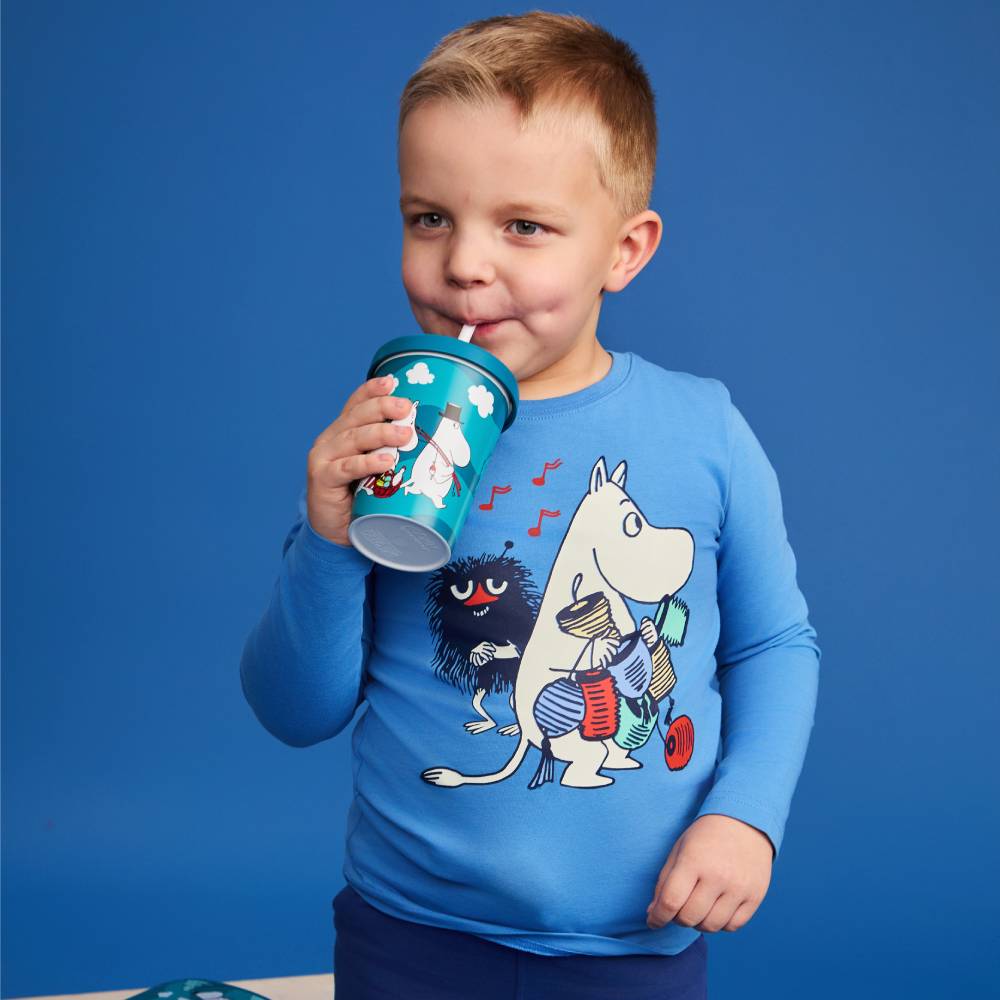 Moomin Decorators Kids Shirt Blue