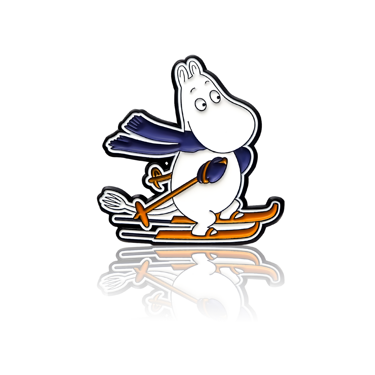 Moomintroll Skiing Pin