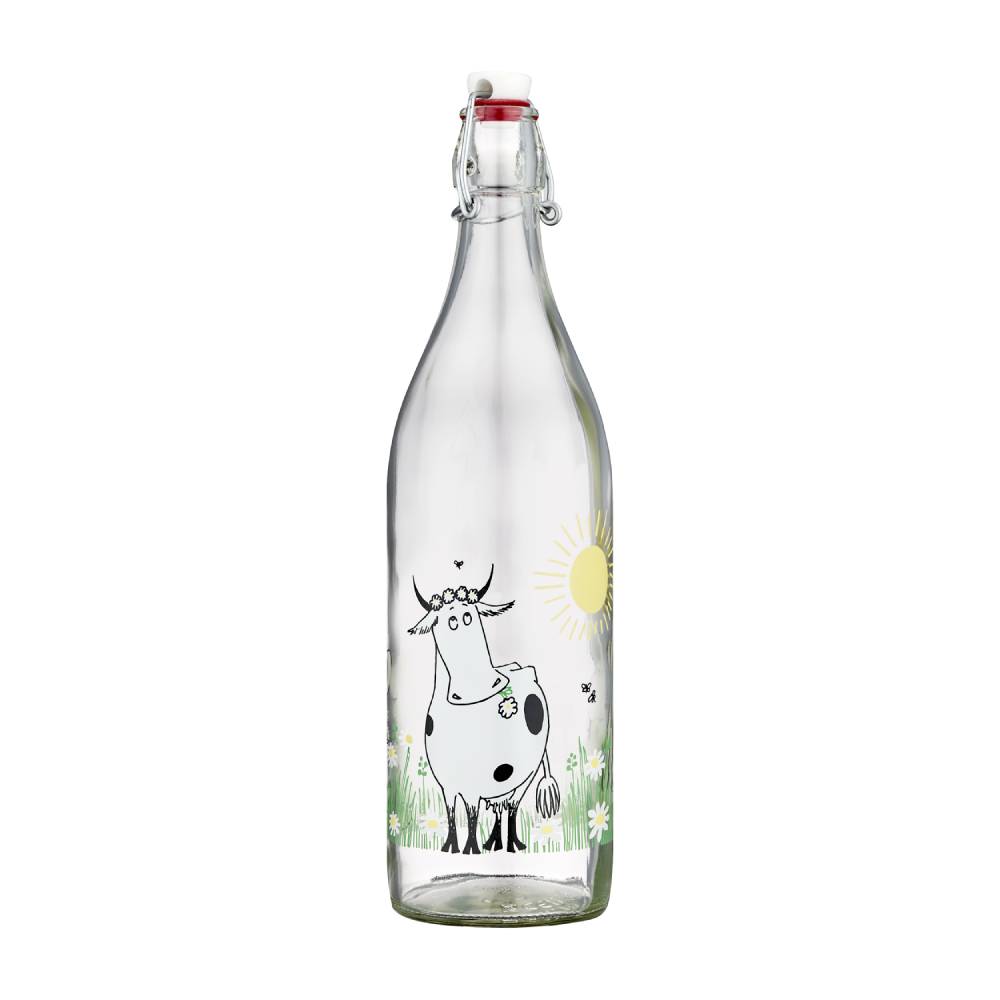 Moomin Meadow Glass Bottle 1 L