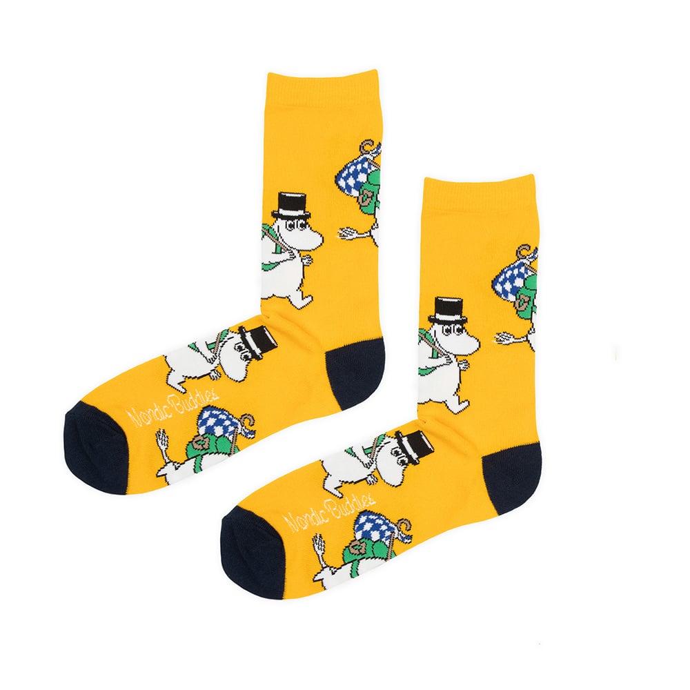 Moomin Socks Moominpappa Travelling Yellow