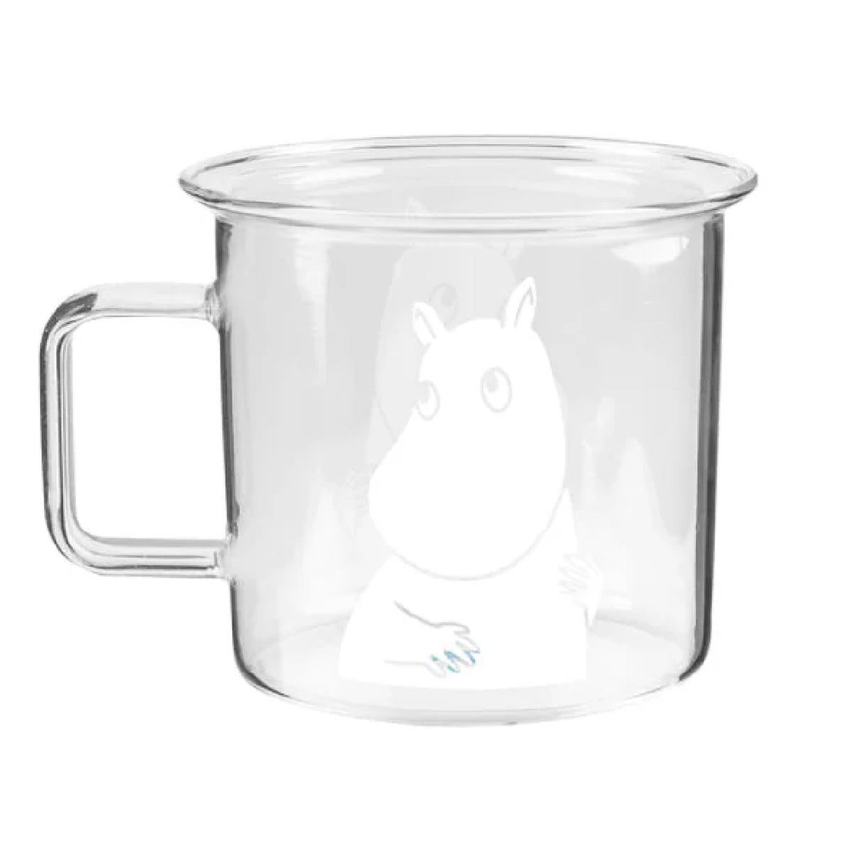 Moomin Glass Mug Clear Moomintroll
