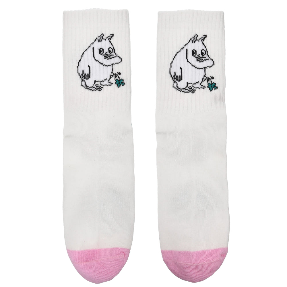 Moomin Socks  Retro Moomintroll  White / Pink