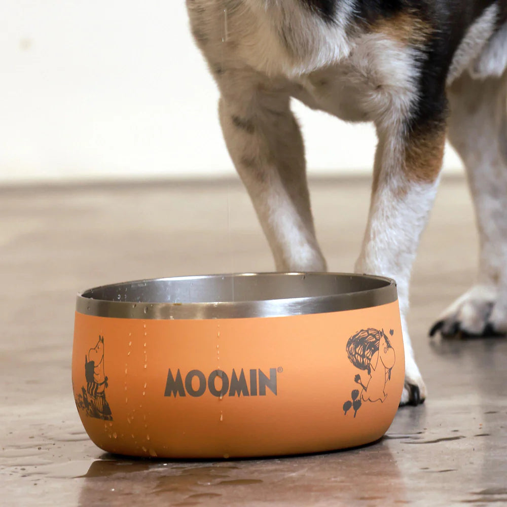 Moomin Lunar Pet Bowl Peach
