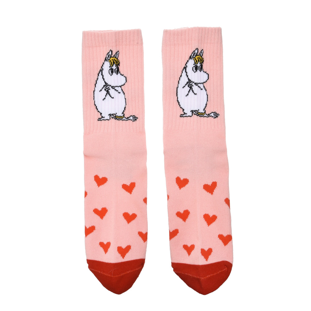 Moomin Socks Retro Snorkmaiden Heart Pink
