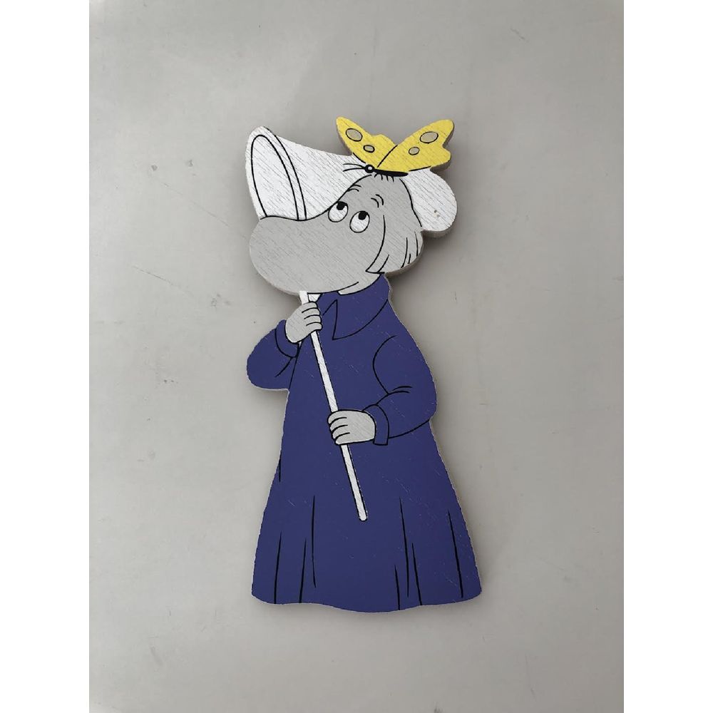 Wooden Magnet Hemulen With Butterfly