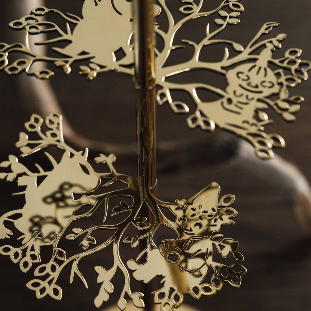 Moomin 80 Candlestick Tall Brass - Hilke