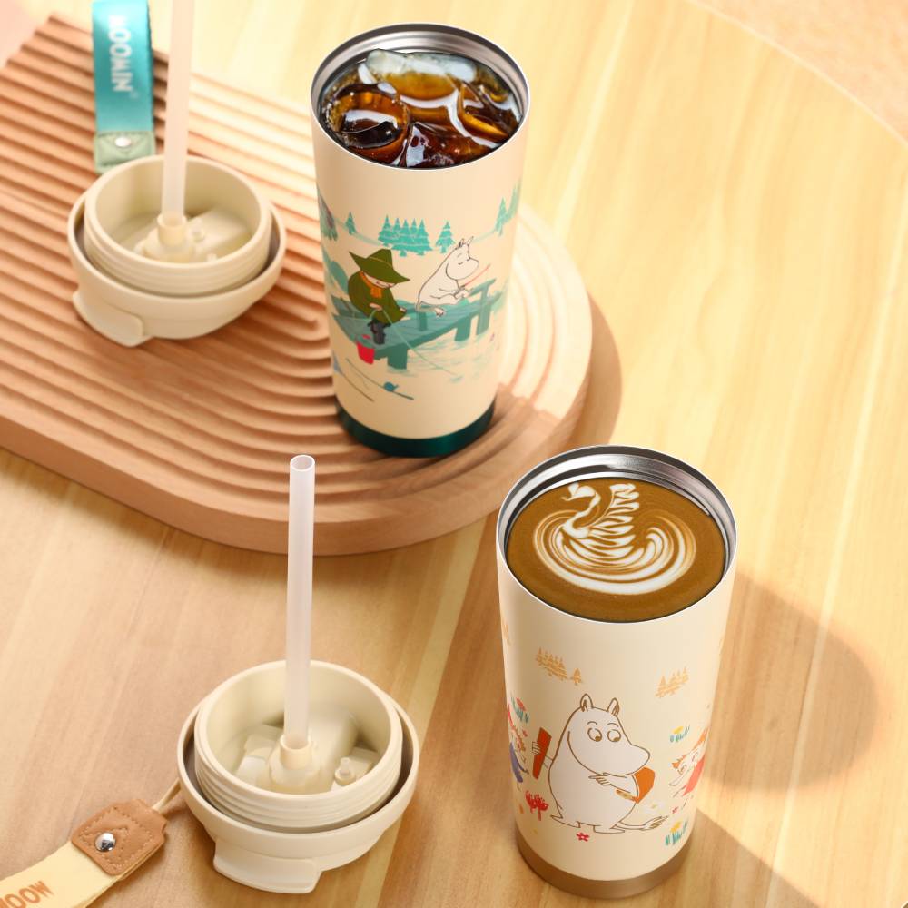 Moomin Fishing Take-away Vacuum Cup 580ml - The Official Moomin Shop
