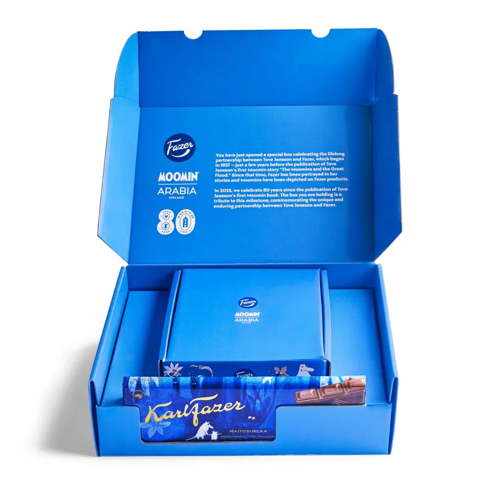 Moomin 80 Anniversary Bowl & Chocolate - The Official Moomin Shop