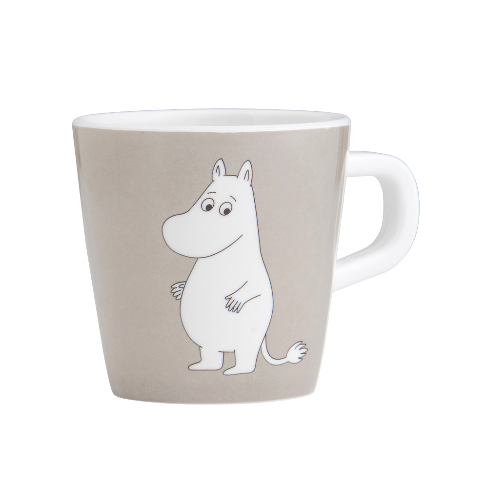 Moomin Melamine Mug Moomintroll Light Grey