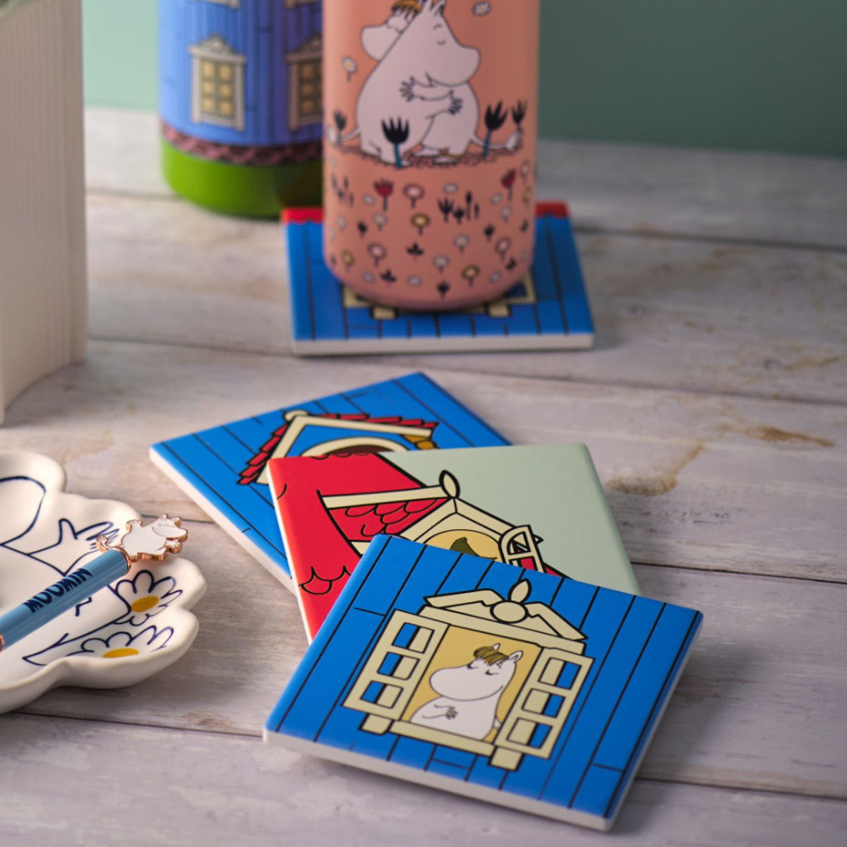 Moominhouse  Ceramic Coasters Set of 4 pcs