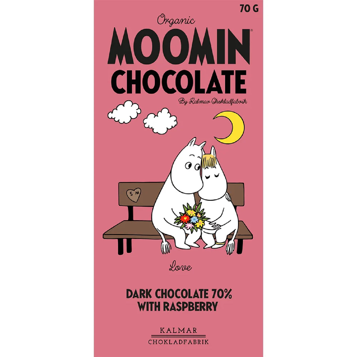 Love Dark Chocolate with Raspberry - Kalmar Chokladfabrik