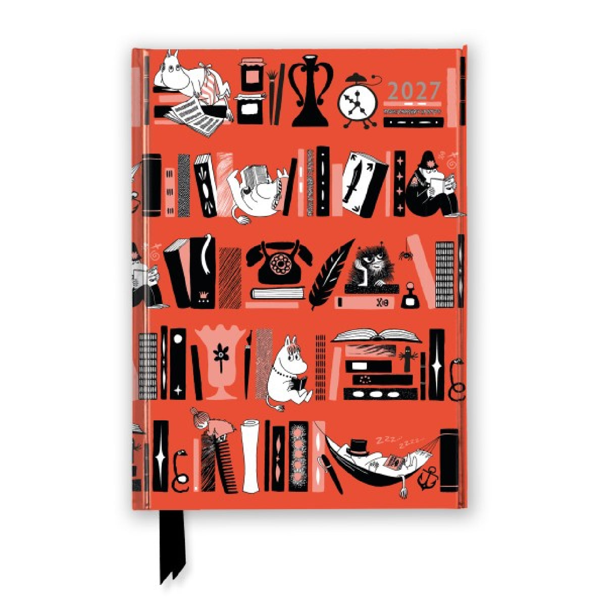 Moomin Bookshelves Luxury Diary Planner 2027 - Page To View