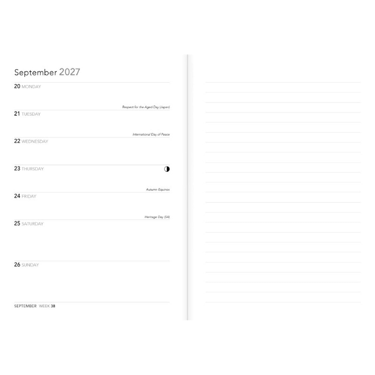 Moomin Bookshelves Luxury Diary Planner 2027 - Page To View
