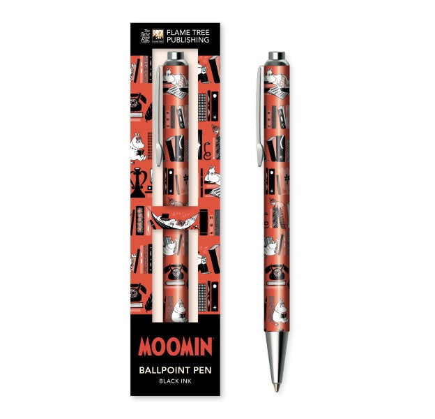 Moomin Bookshelves Boxed Decorative Ballpoint Pen