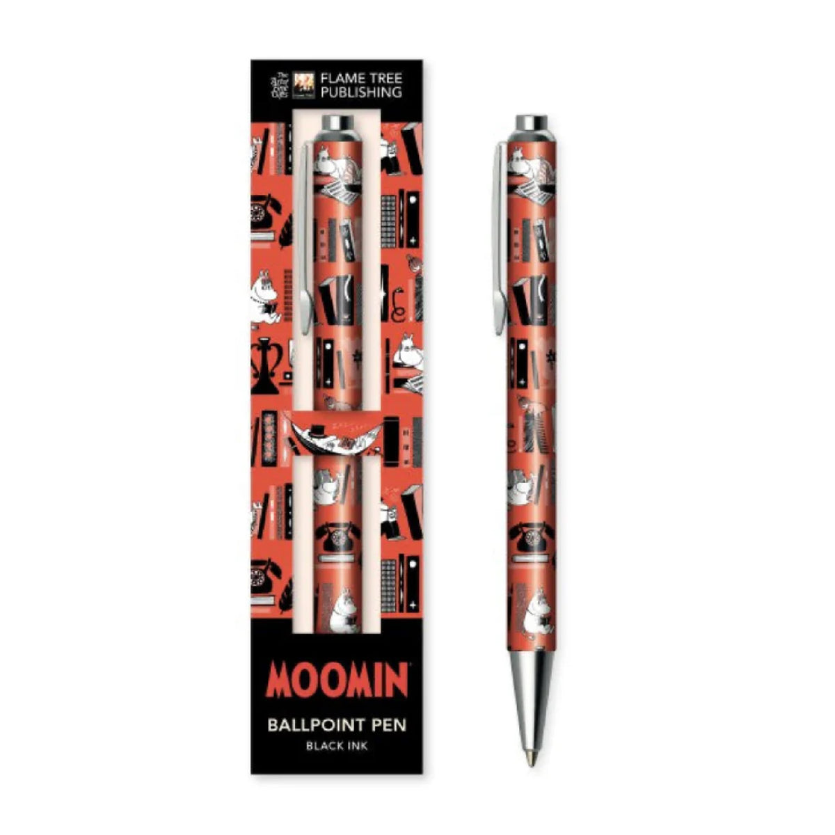 Moomin Bookshelves Boxed Decorative Ballpoint Pen