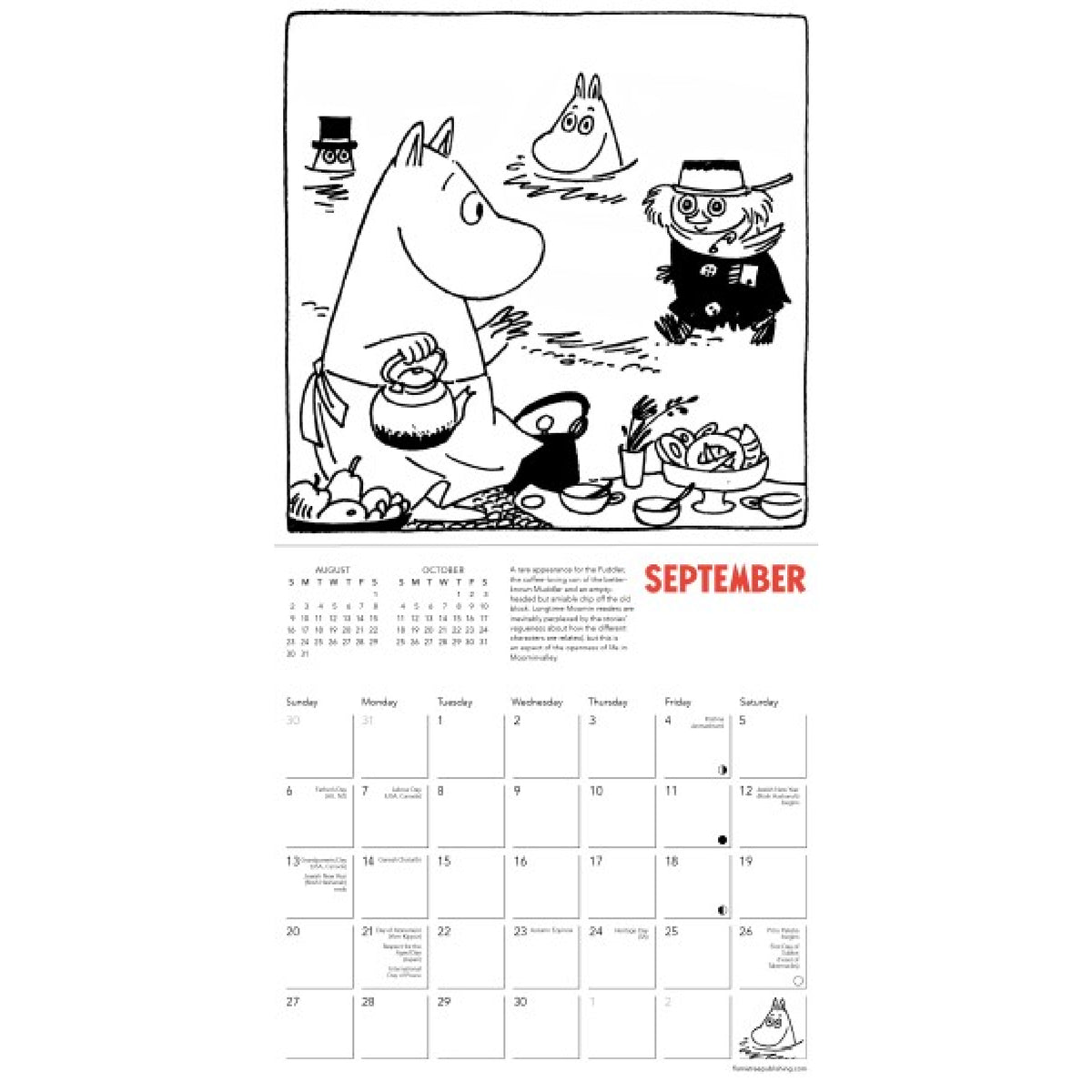 Moomin Mini Wall Calendar 2026