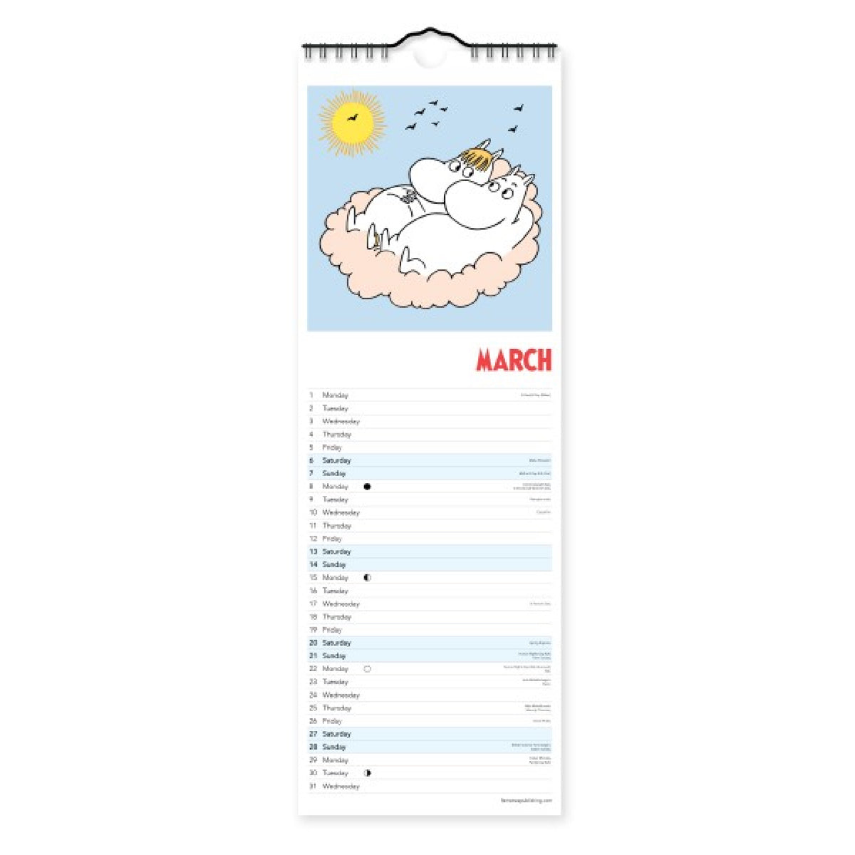 Moomin Slim Calendar 2027 (Art Calendar)