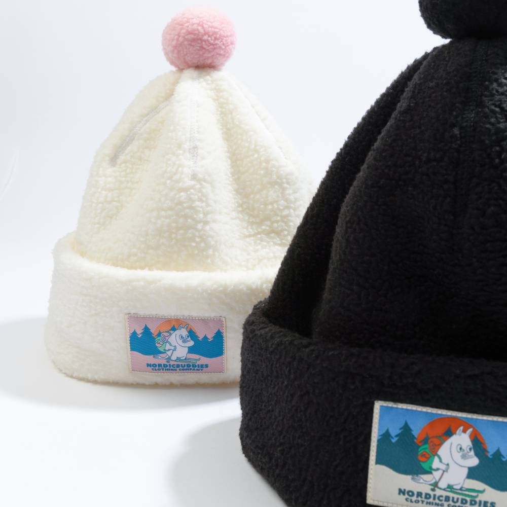 Moomintroll Fleece Beanie Black