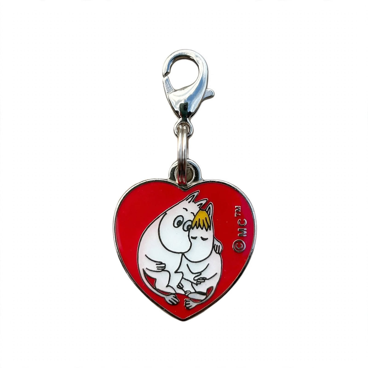 Small Charm Moomintroll And Snorkmaiden Heart
