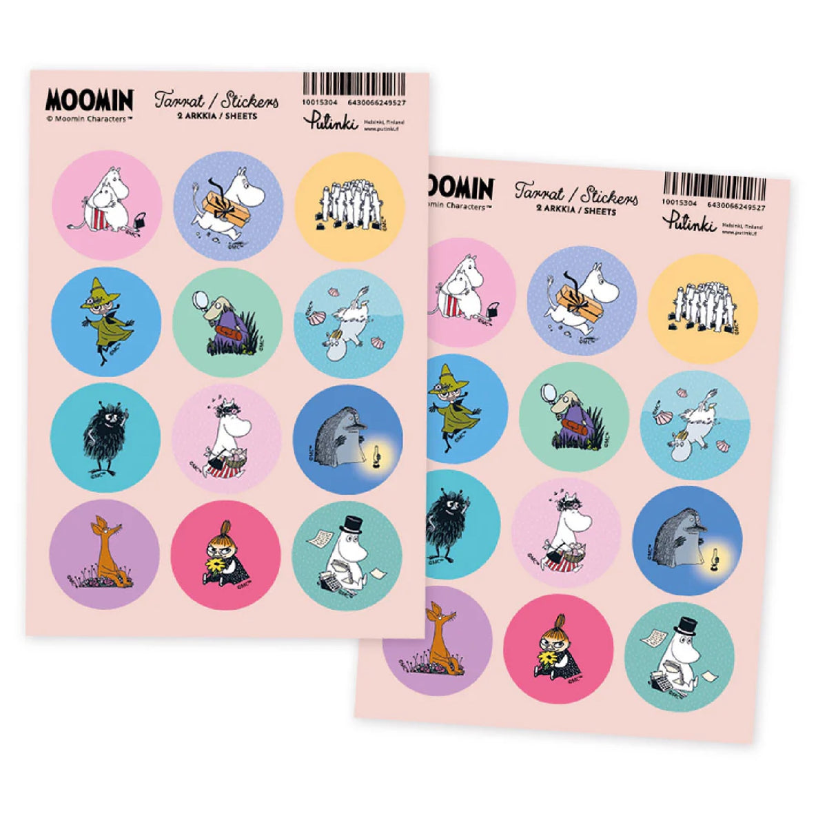 Moomin Characters Sticker Set 2 Sheets