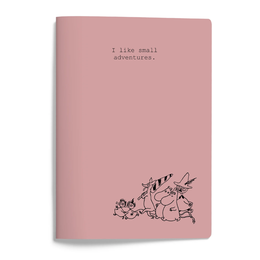 Moomin 80 Soft Notebook A5 Adventures Pink